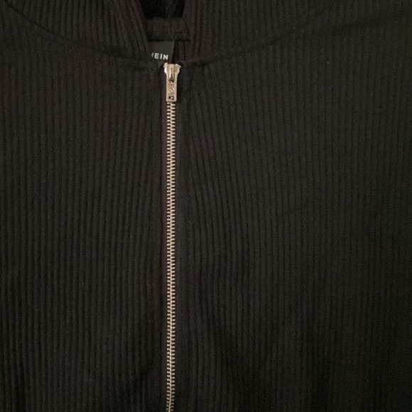 MUST GO!! SHEIN Zip Up Rib-knit Hooded Jacket - Picture 3 of 3